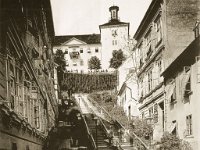 Bregovita ulica sa stubama prema kuli Lotrščak 1890. godine